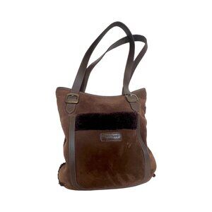 Vintage Suede and leather Longchamp Bag
